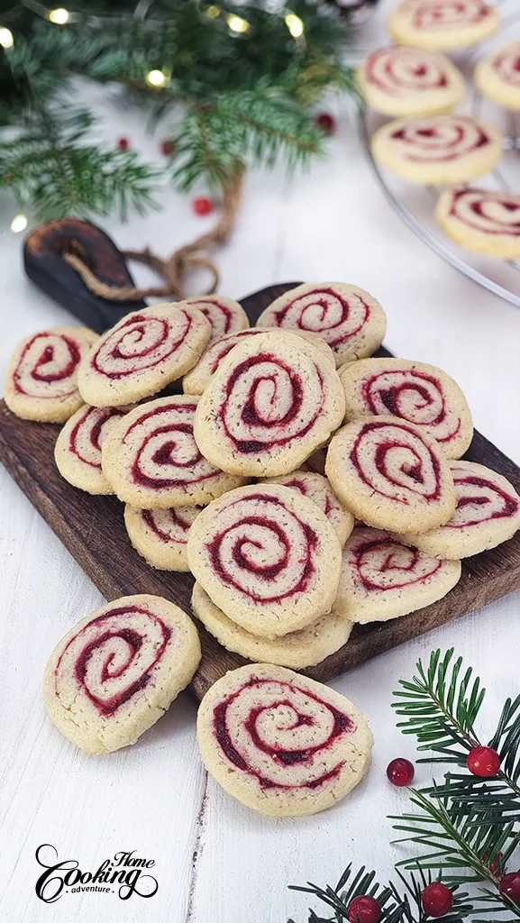 Cranberry Pinwheel Cookies