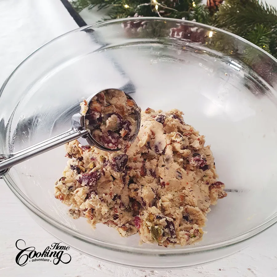 Cranberry Pistachio Snowball Cookies - step6