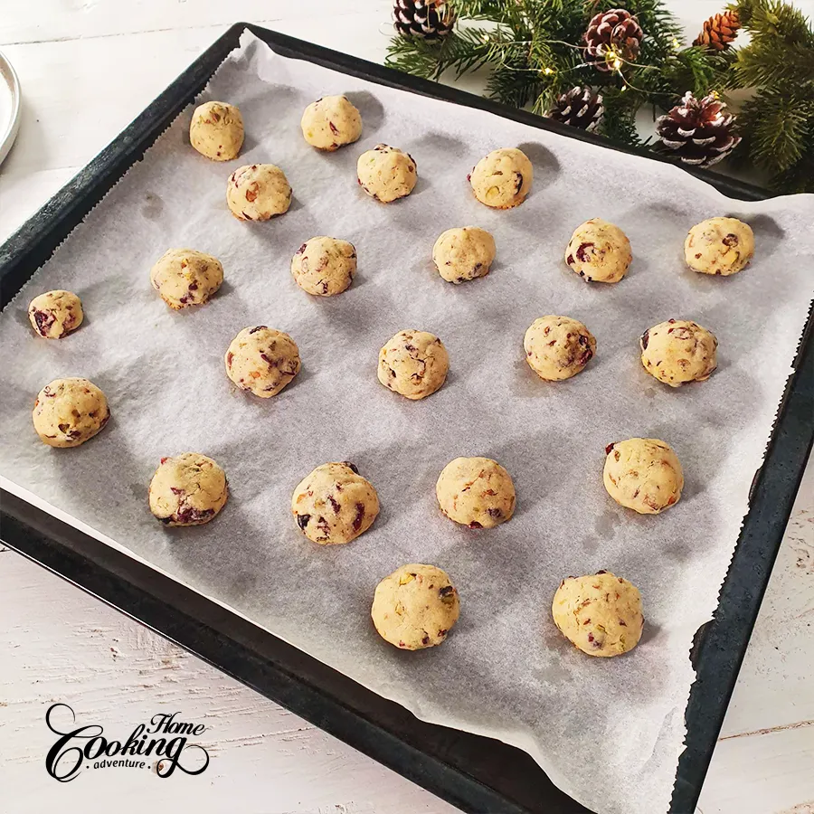 Cranberry Pistachio Snowball Cookies - step8