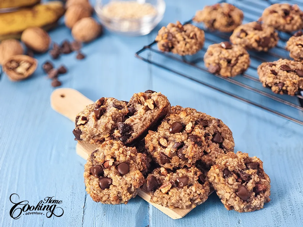 Healthy Banana Oatmeal Cookies