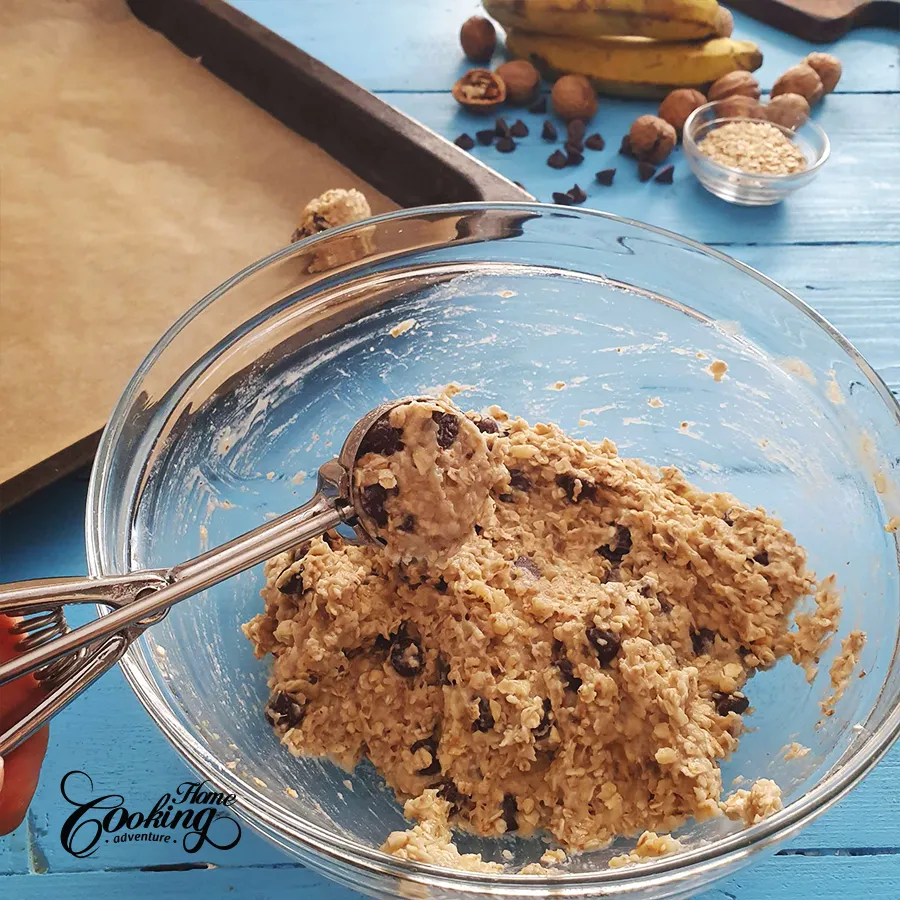 Healthy Banana Oatmeal Cookies - steps7