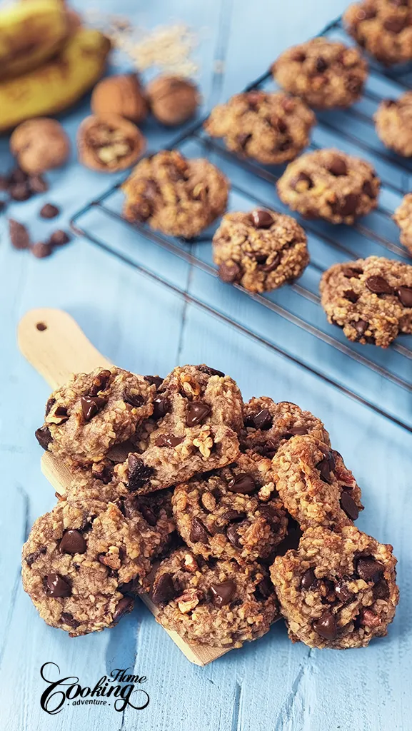 Healthy Banana Oatmeal Cookies