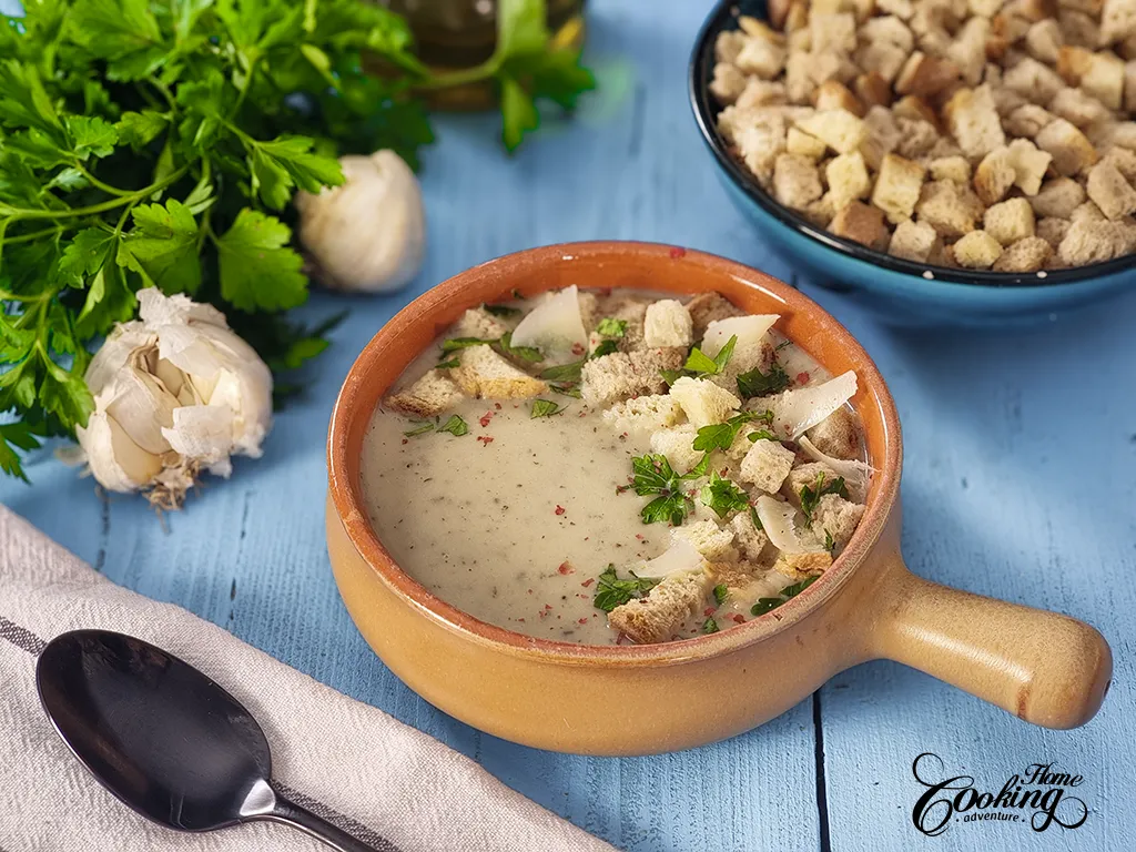 Roasted Garlic Cream Soup