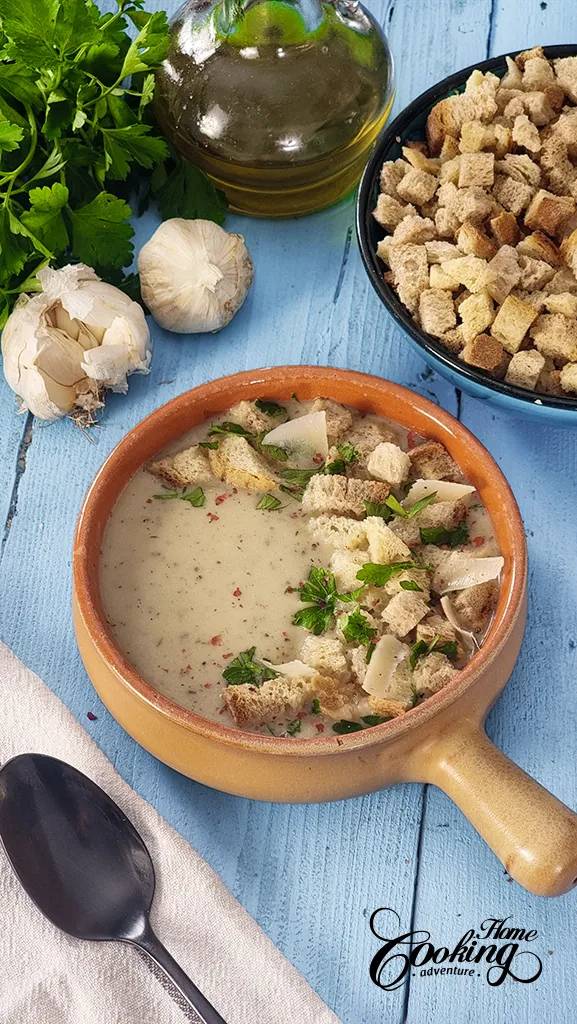 Roasted Garlic Cream Soup