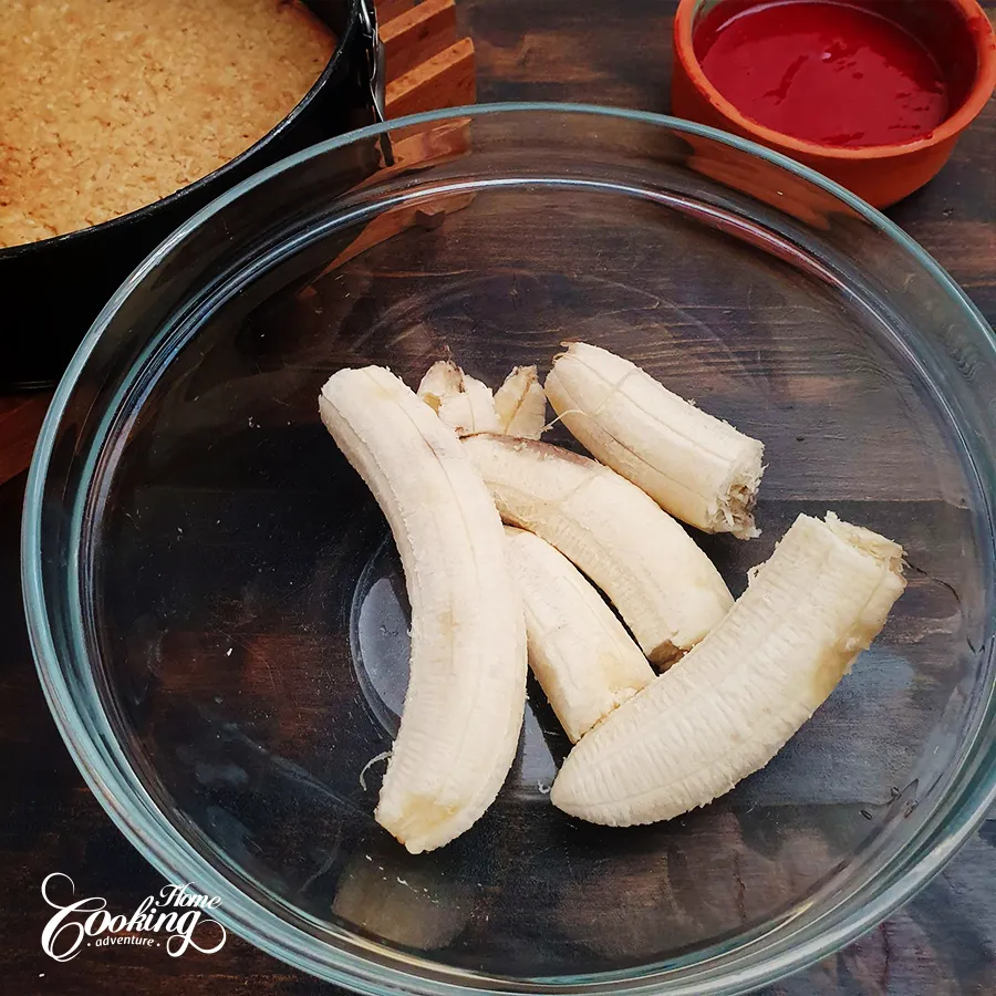 Banana Raspberry Yogurt Cheesecake Recipe -step10