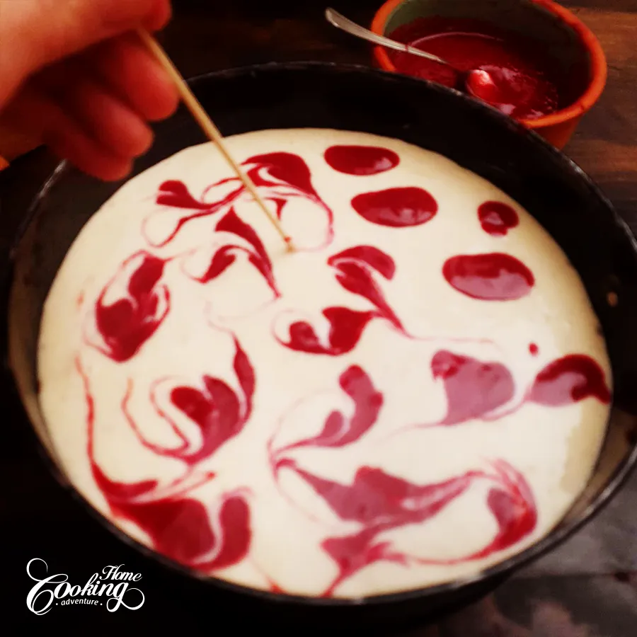 Banana Raspberry Yogurt Cheesecake Recipe-step18