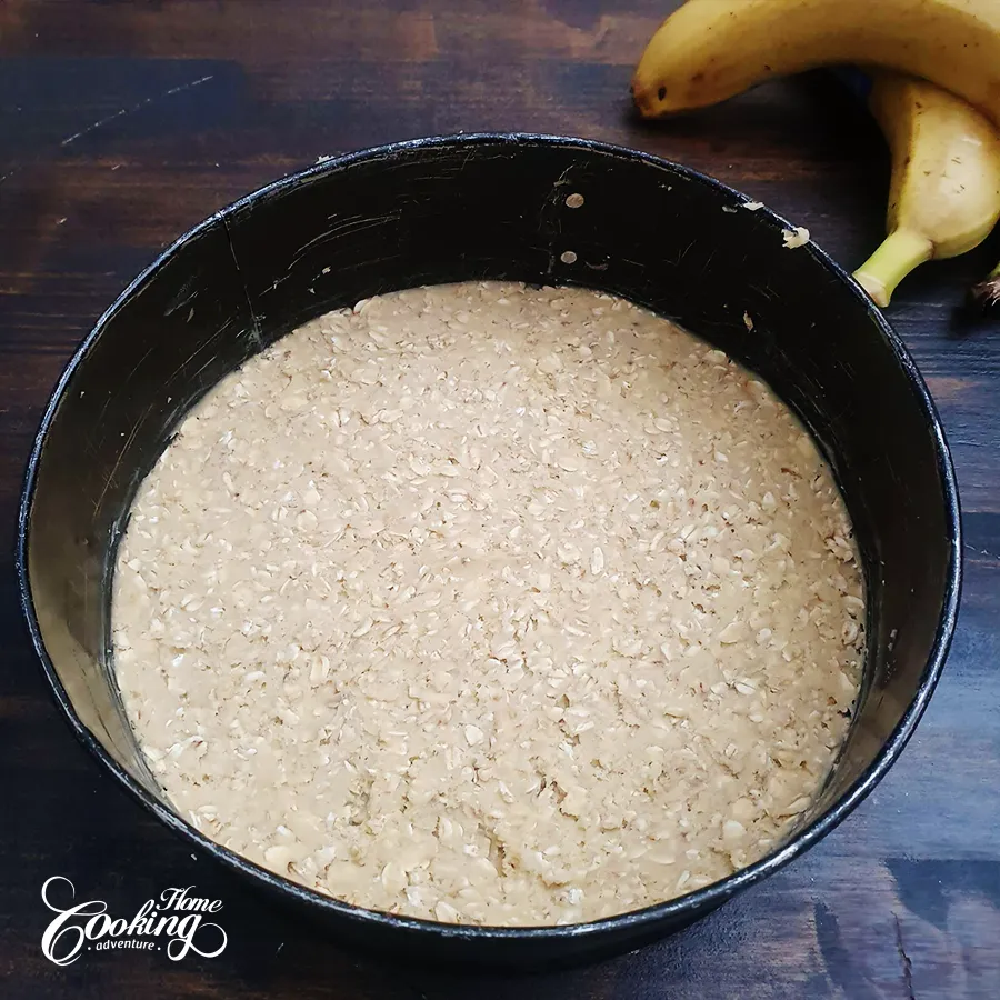 Banana Raspberry Yogurt Cheesecake Recipe-step4