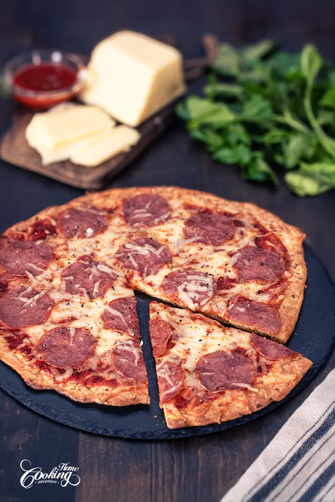 cottage cheese pizza slice