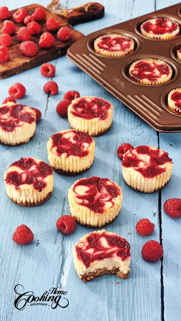 Gluten-Free Raspberry Mini Cheesecakes - No Refined Sugar