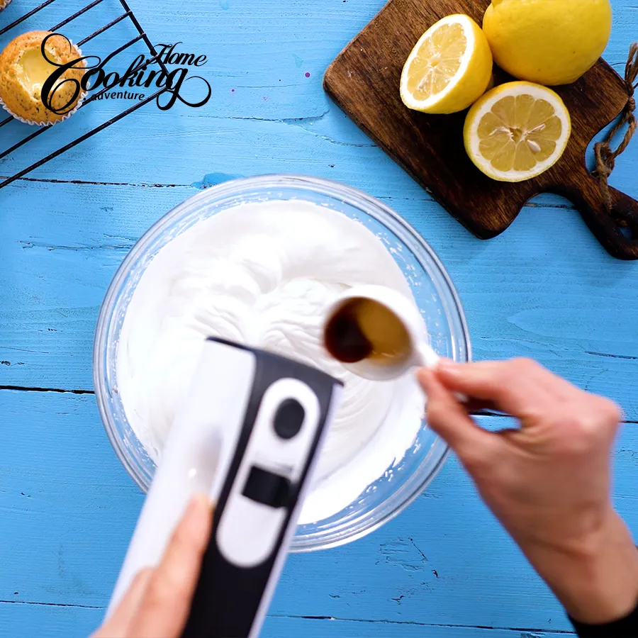 Lemon Poppy Seed Meringue Cupcakes - step19