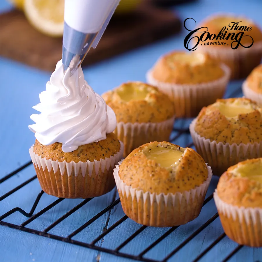 Lemon Poppy Seed Meringue Cupcakes - step21