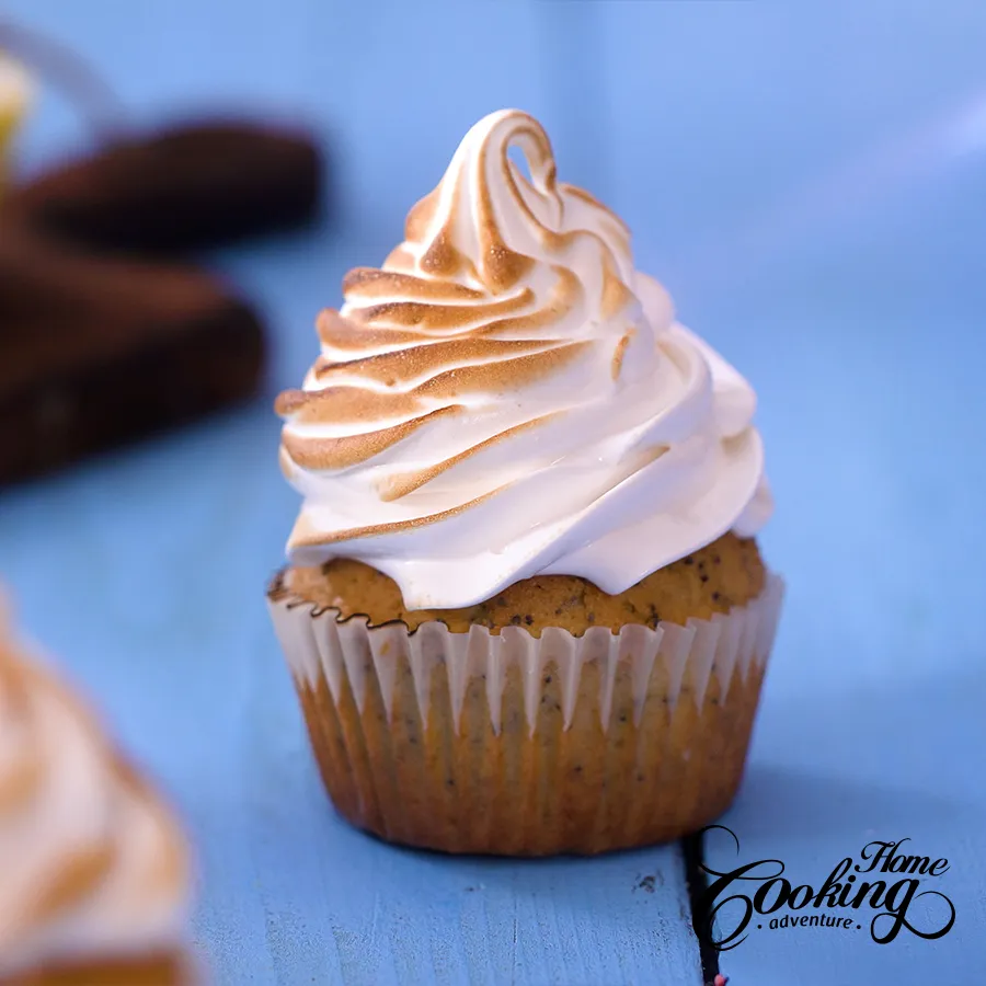 Lemon Poppy Seed Meringue Cupcakes - step22