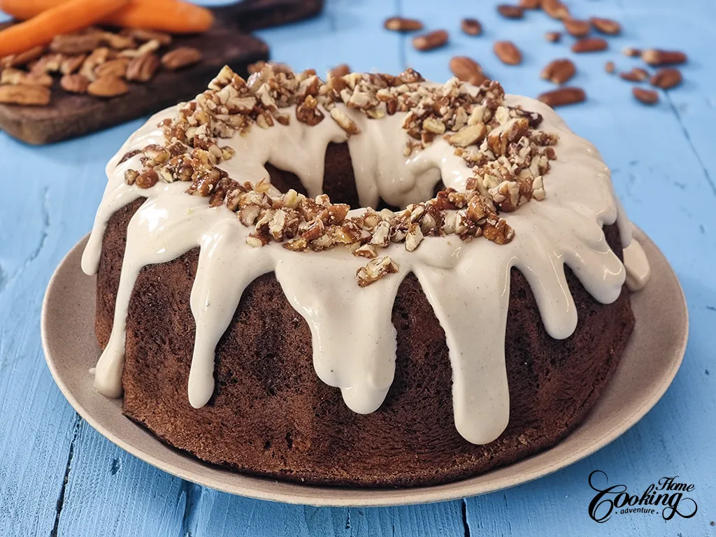 Carrot Bundt Cake with Cream Cheese Glaze