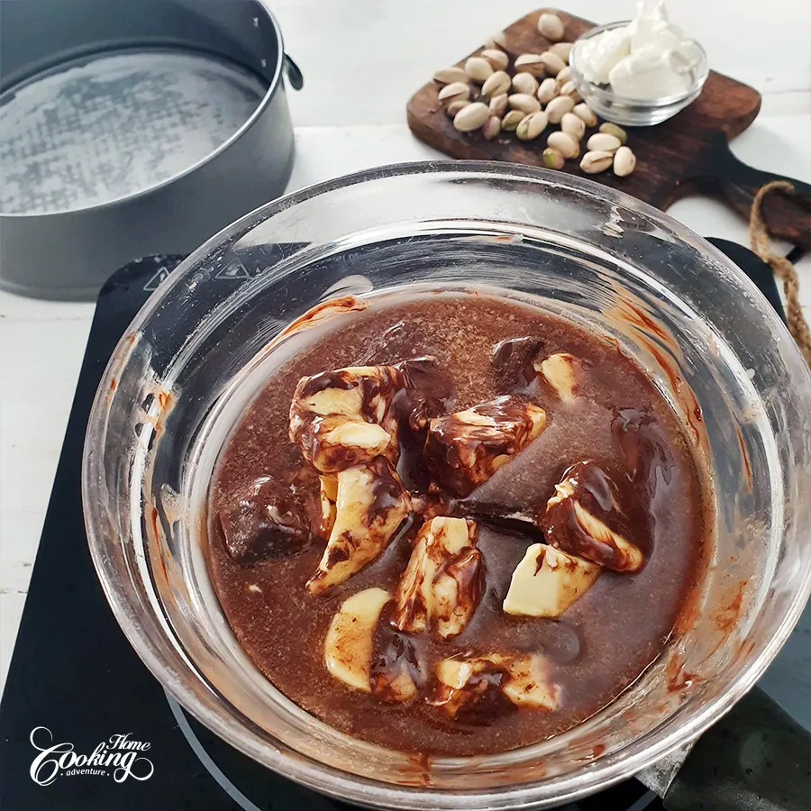 Chocolate Pistachio Cake - step1