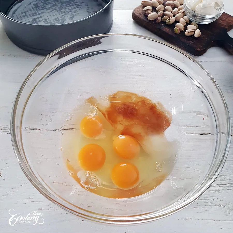 Chocolate Pistachio Cake - step2