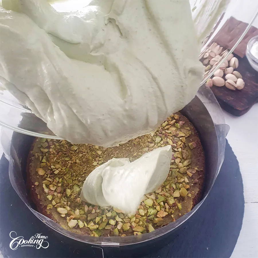 Chocolate Pistachio Cake - step21