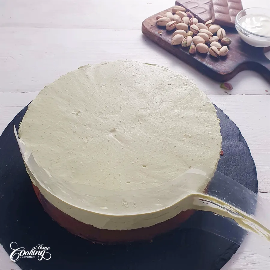 Chocolate Pistachio Cake - step23