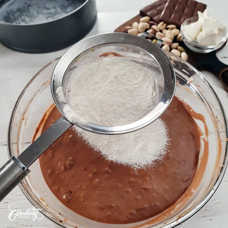Chocolate Pistachio Cake - step6