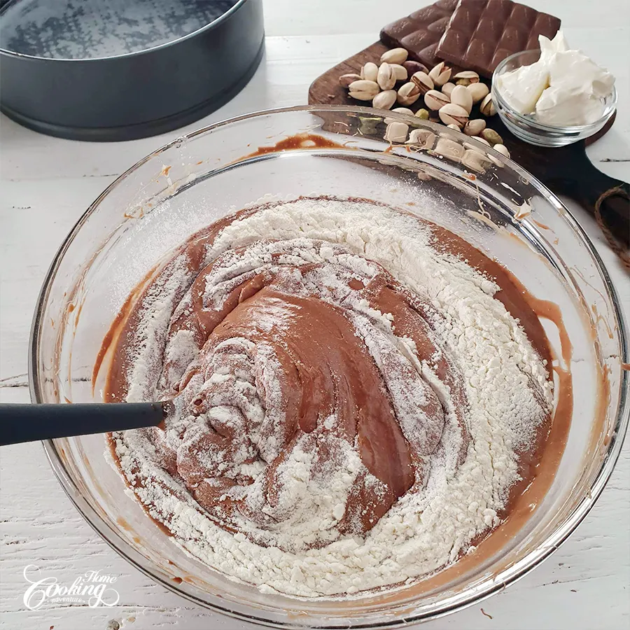 Chocolate Pistachio Cake - step7