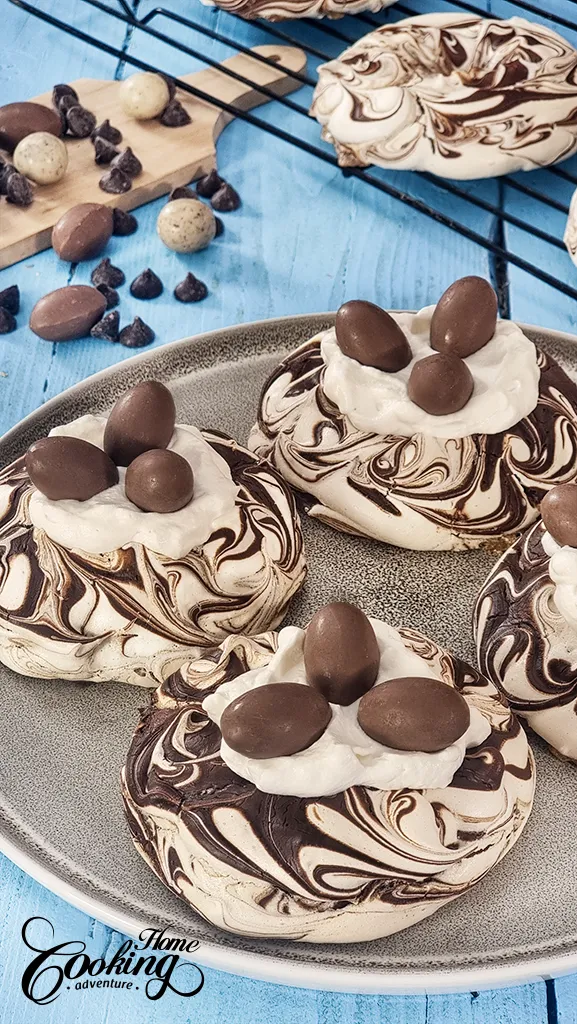 Easter Chocolate Meringue Nests