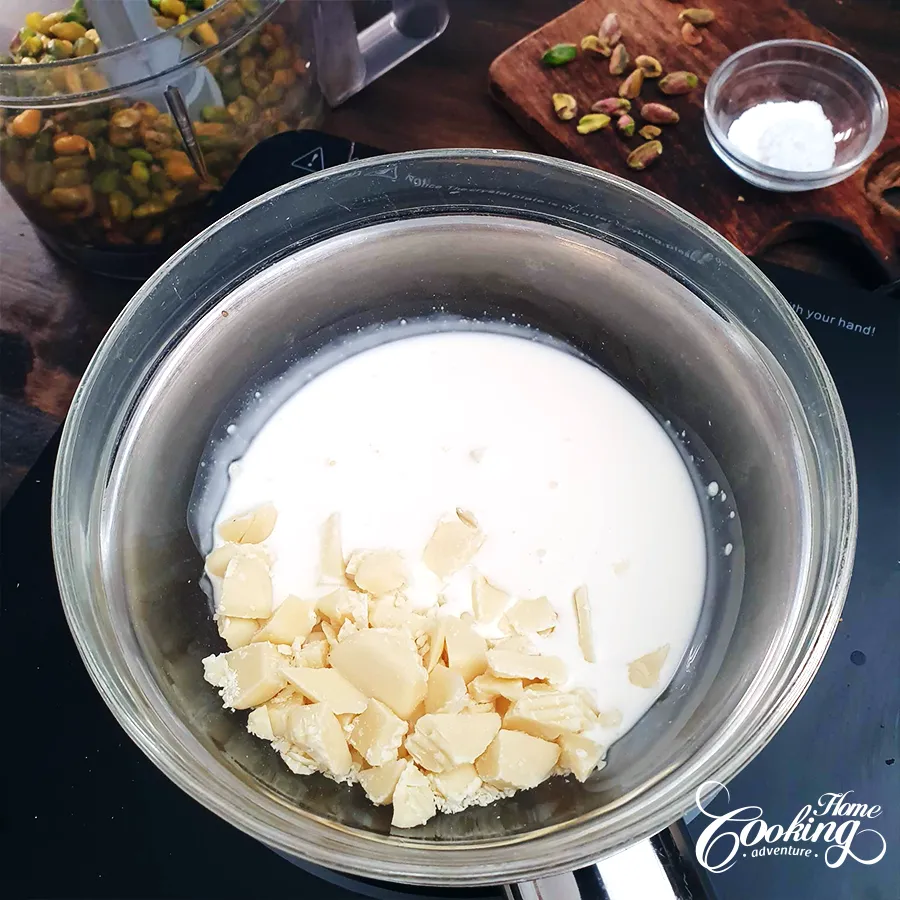 Pistachio Cream with White Chocolate - step12