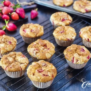 Strawberry Cottage Cheese Muffins