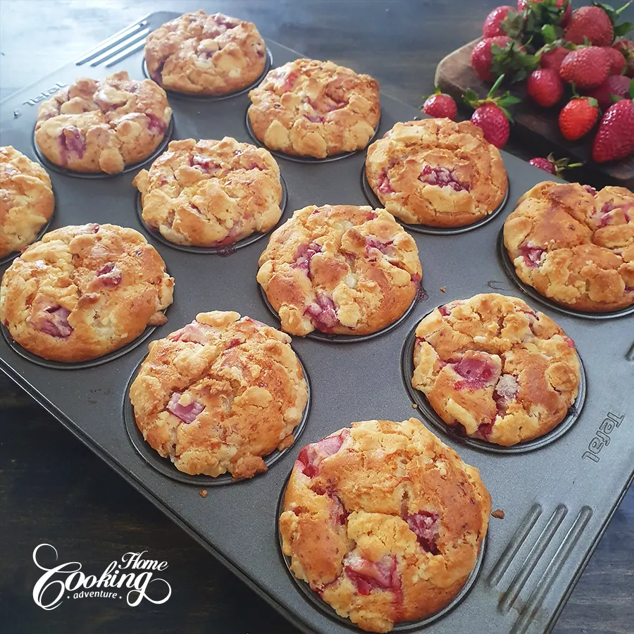 Strawberry Cottage Cheese Muffins - step15
