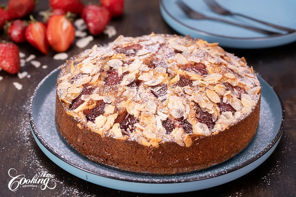 Gâteau frangipane aux fraises