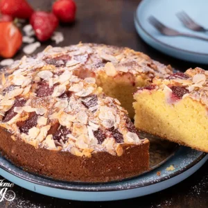 Strawberry Frangipane Cake