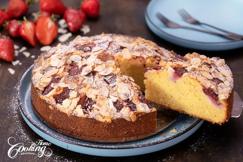 Strawberry Frangipane Cake