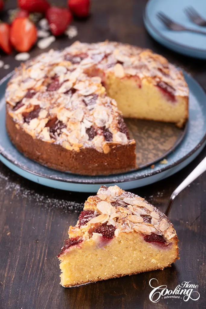 Gâteau frangipane aux fraises