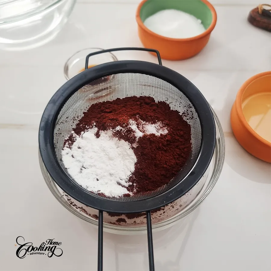 Black forest cake roll - step1