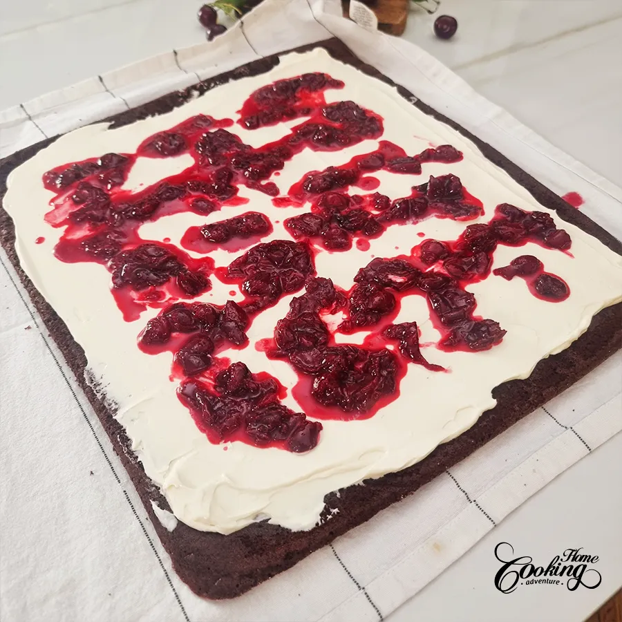 Black forest cake roll - step25