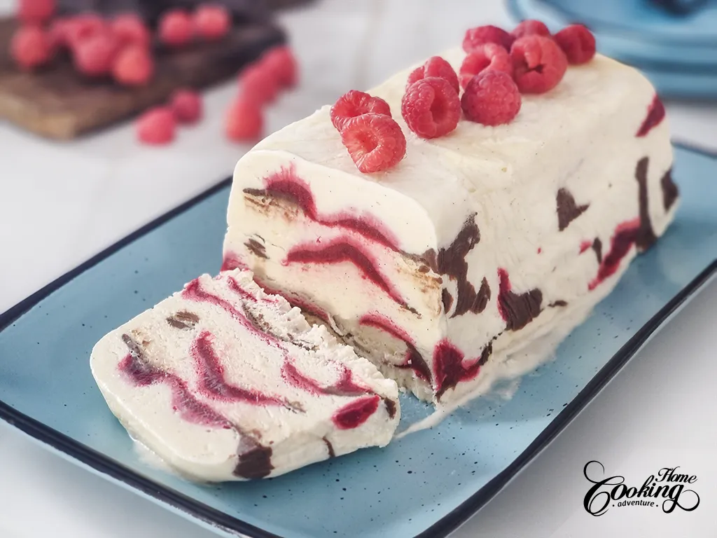 Raspberry Chocolate Semifreddo