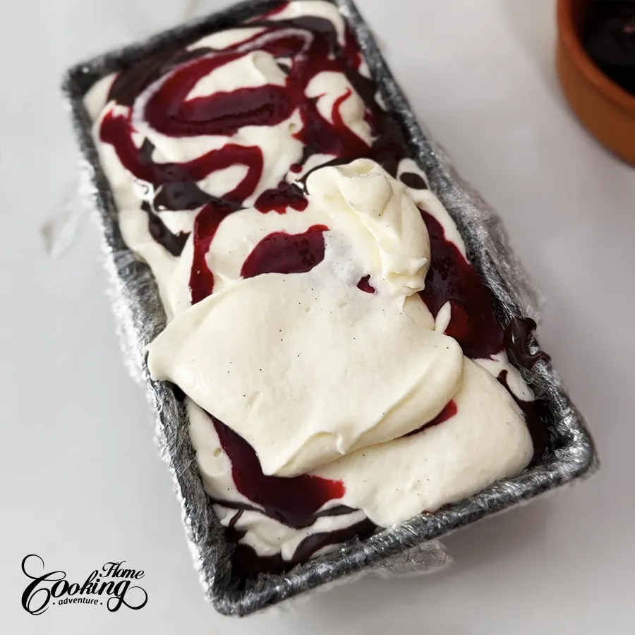 Raspberry Chocolate Semifreddo - step15