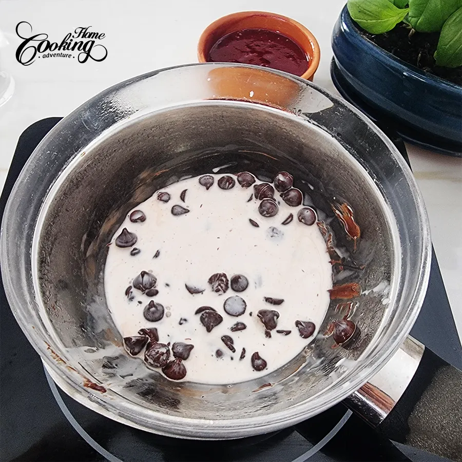 Raspberry Chocolate Semifreddo - step2