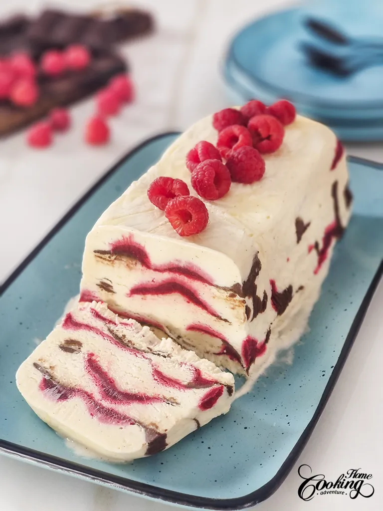 Raspberry Chocolate Semifreddo