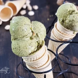 Homemade Pistachio Ice Cream
