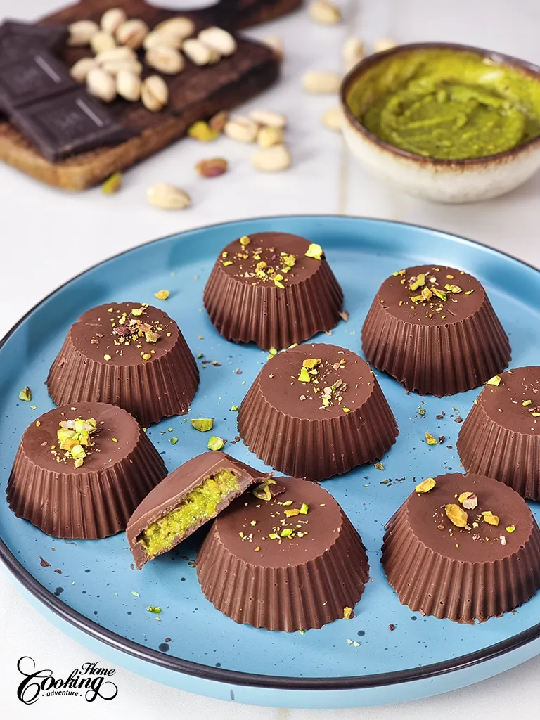 Dubai Chocolate Cups with section