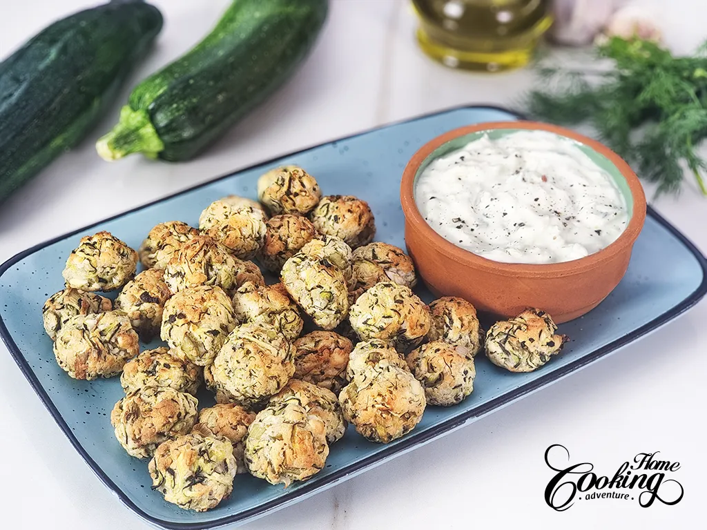 Zucchini Feta Balls - Kolokithokeftedes