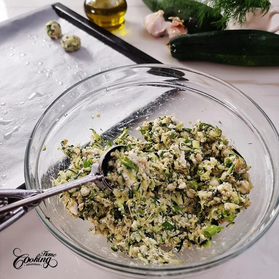 zucchini feta balls - step10