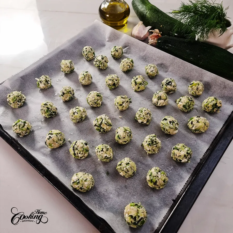 zucchini feta balls - step11