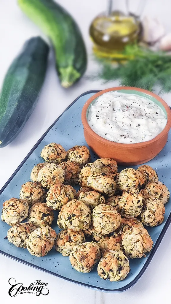 Kolokithokeftedes - Zucchini Feta Balls