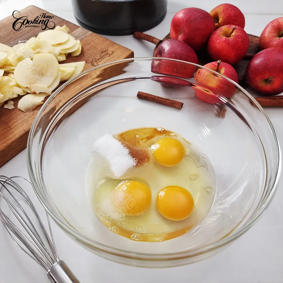 Apple Invisible Cake - step3