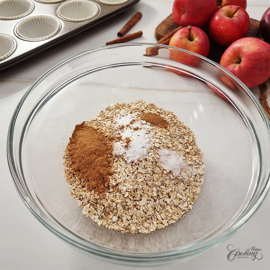 Apple Oatmeal Cups - step1
