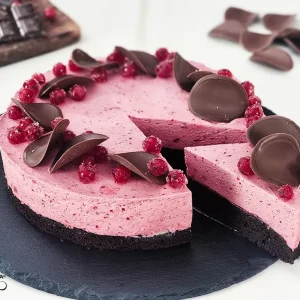 Chocolate Cranberry Mousse Cake