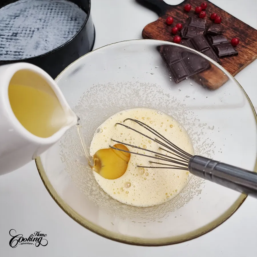 Chocolate Cranberry Mousse Cake - step2