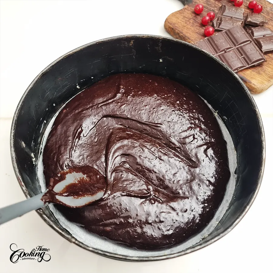 Chocolate Cranberry Mousse Cake - step6