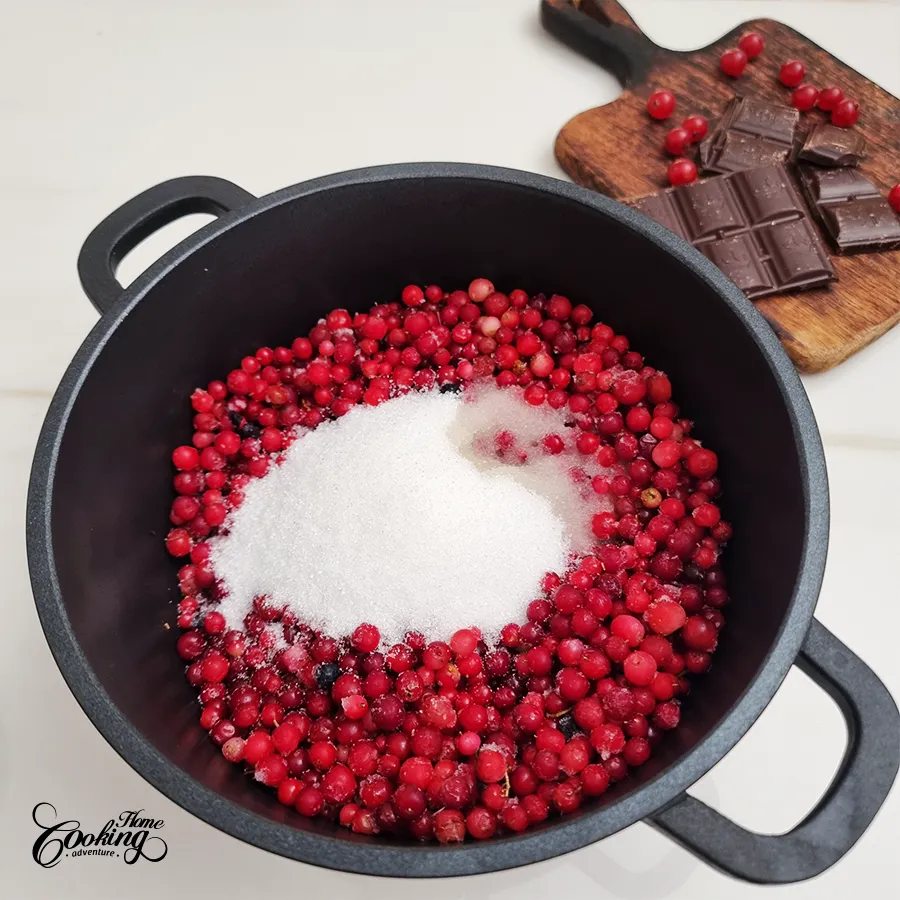 Chocolate Cranberry Mousse Cake - step7