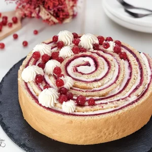 Vanilla Cranberry Vertical Cake - main1